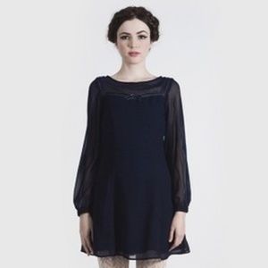 Dear Creatures Lula Dress in Navy - Size Medium Modcloth